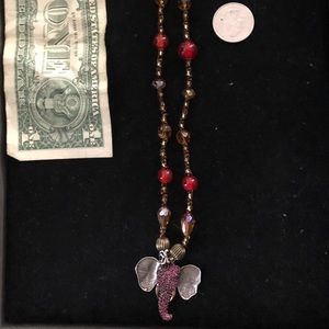 Beaded necklace (handcrafted)